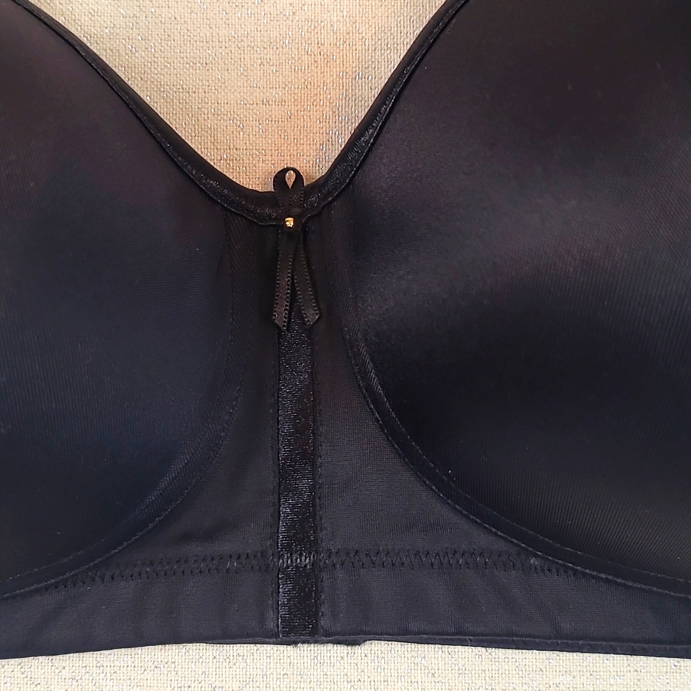 Wireless Black Bra 38D Elegant Bra Office wear - Picture 12 of 13